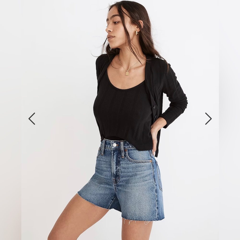 Madewell The Curvy Perfect Vintage Jean Short in Burnett Wash